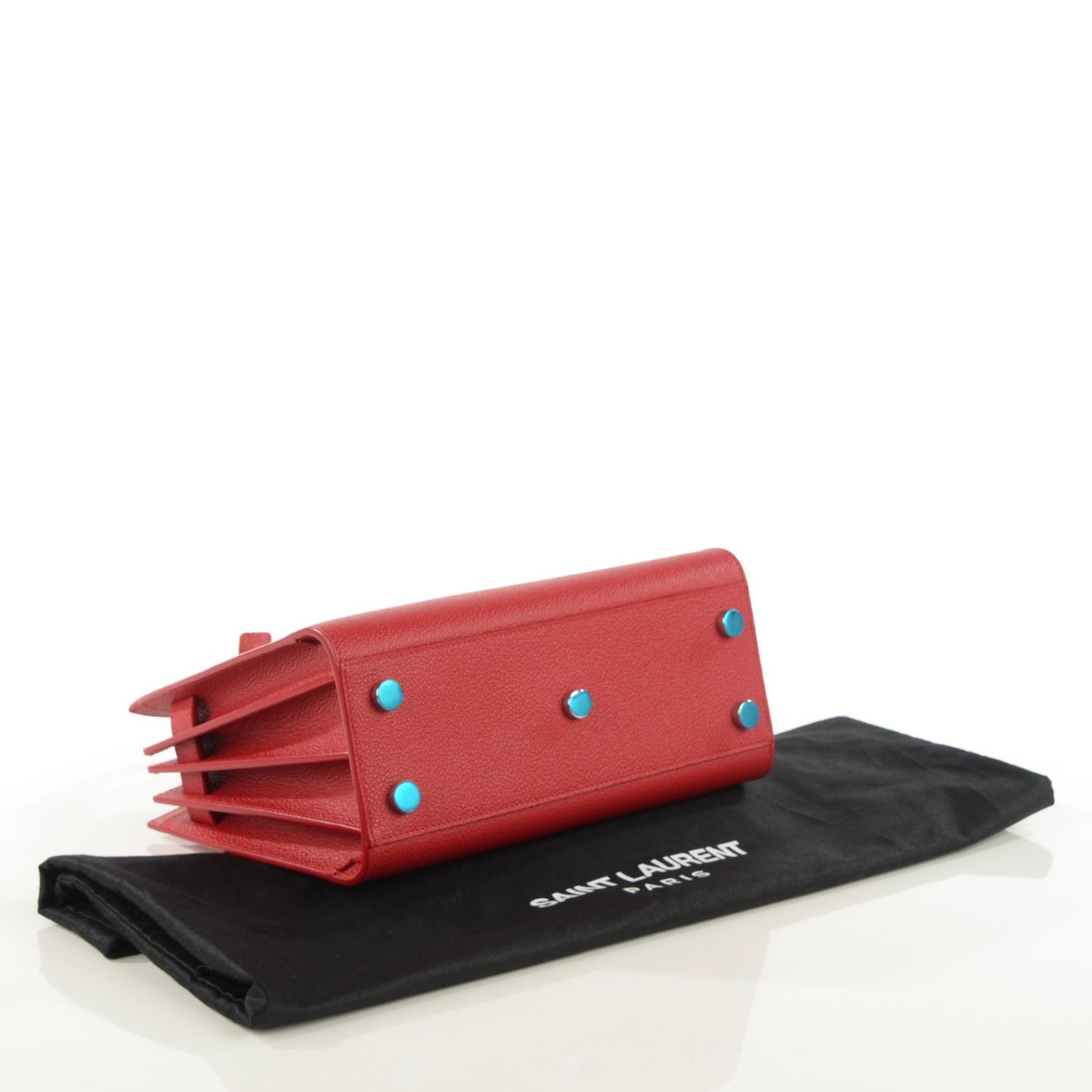Grained Calfskin Nano Sac De Jour Lipstick Red