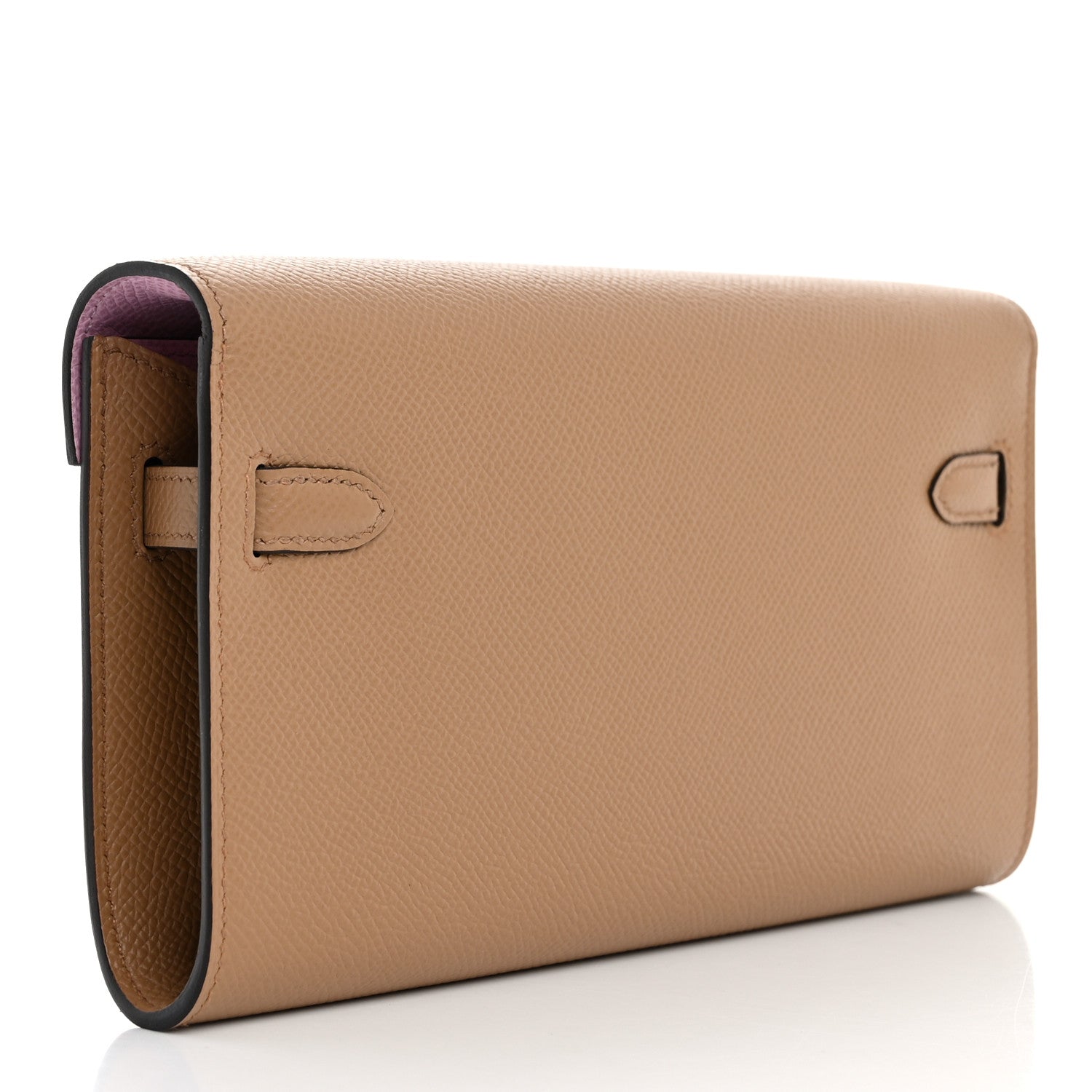 Hermes Epsom Verso Kelly Wallet To Go Chai Mauve Sylvestre 2 of 12