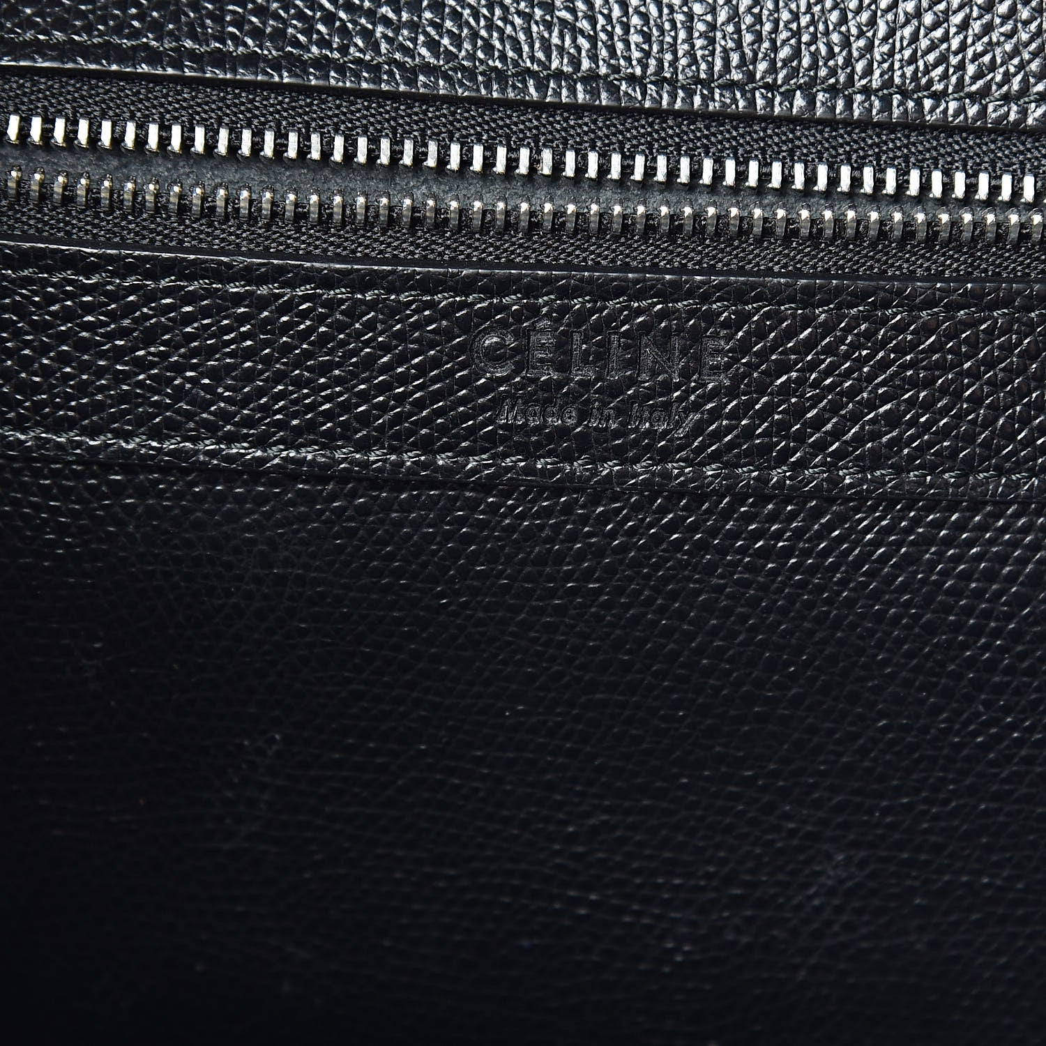 Celine Grained Calfskin Small Vertical Cabas Black 6 of 19