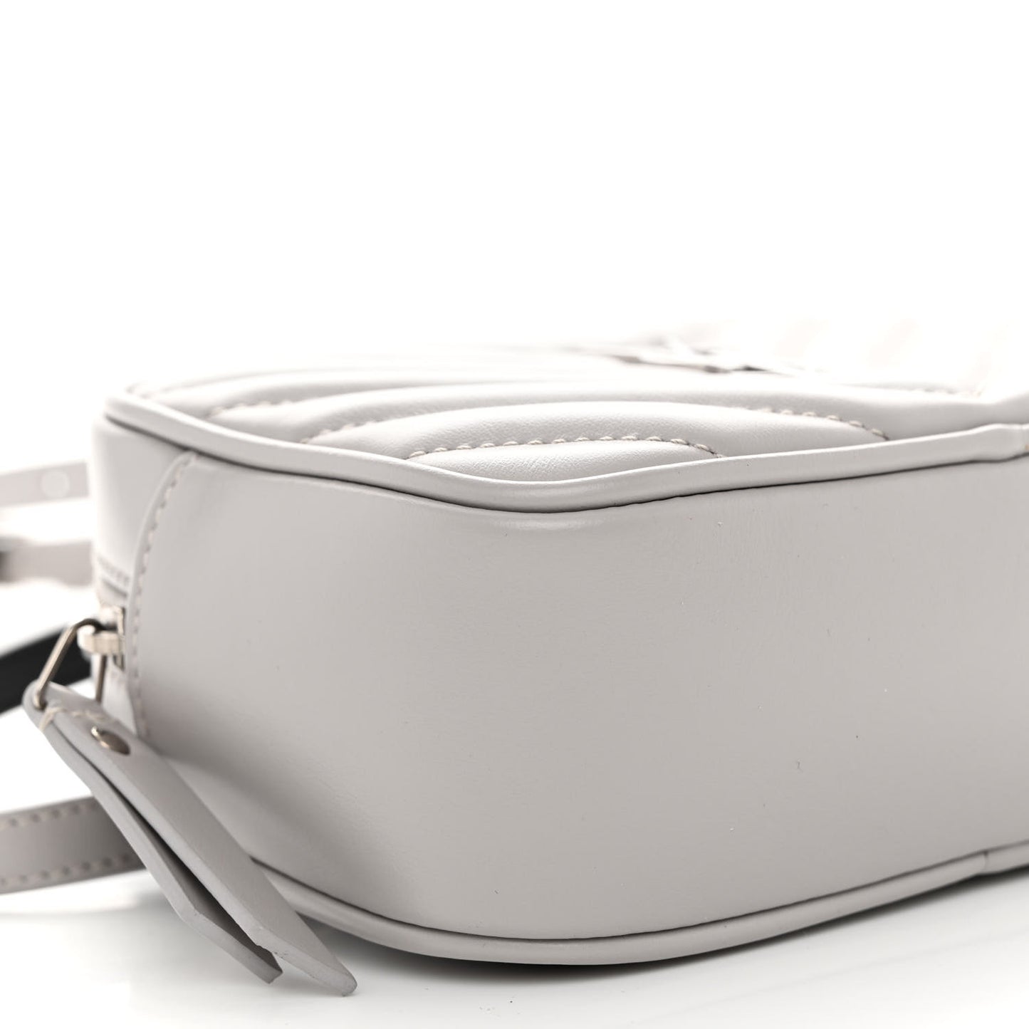 Calfskin Matelasse Monogram Lou Belt Bag Grey