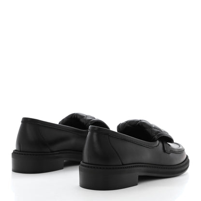 Chanel Lambskin Quilted CC Turnlock Loafers 37 Black 4 of 9