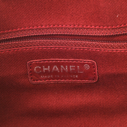 Chanel Aged Calfskin Quilted Cotton Club Bowler Pearl 6 of 10