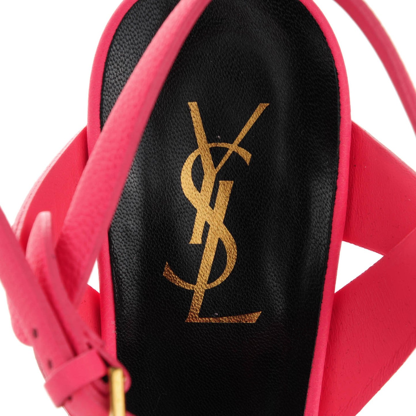 Grained Calfskin Tribute 75 Platform Sandals 39 Rose Clair