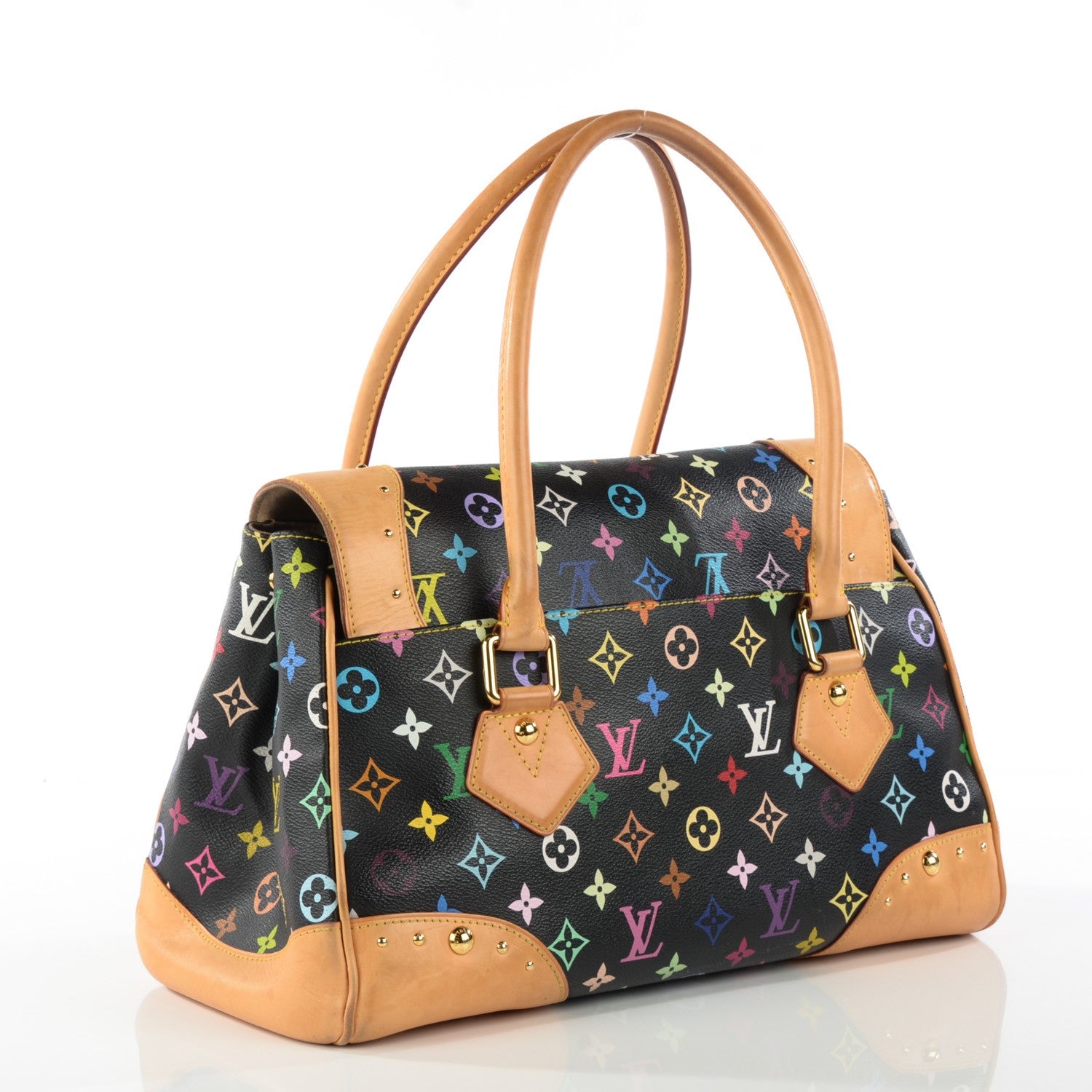 Louis Vuitton Monogram Multicolor Beverly GM Black 3 of 9