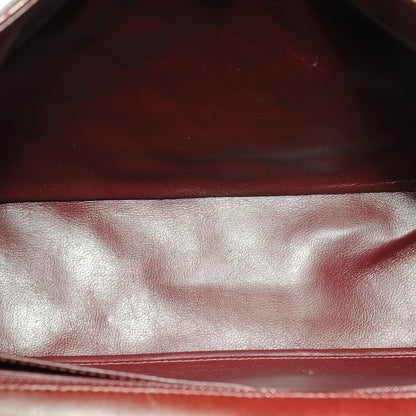 Chanel Lambskin Jumbo Single Flap Dark Red 8 of 8