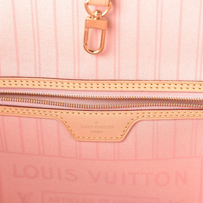 Louis Vuitton Damier Azur Neo Neverfull MM Rose Ballerine 6 of 11