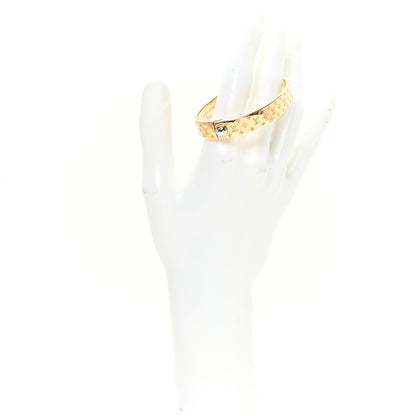 Louis Vuitton Brass Monogram Nanogram Cuff S Gold 2 of 6