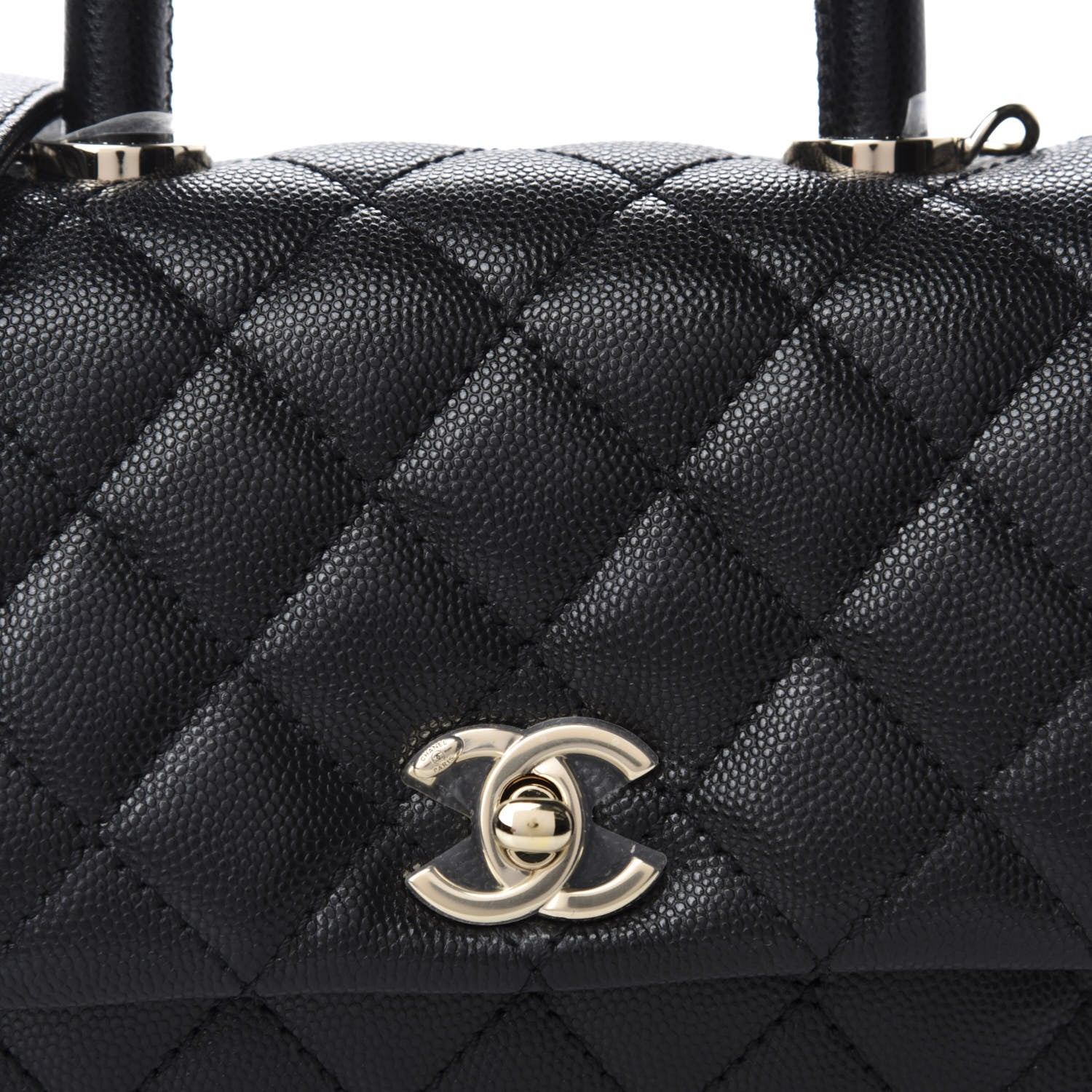 Chanel Caviar Quilted Extra Mini Coco Handle Flap Black 10 of 10