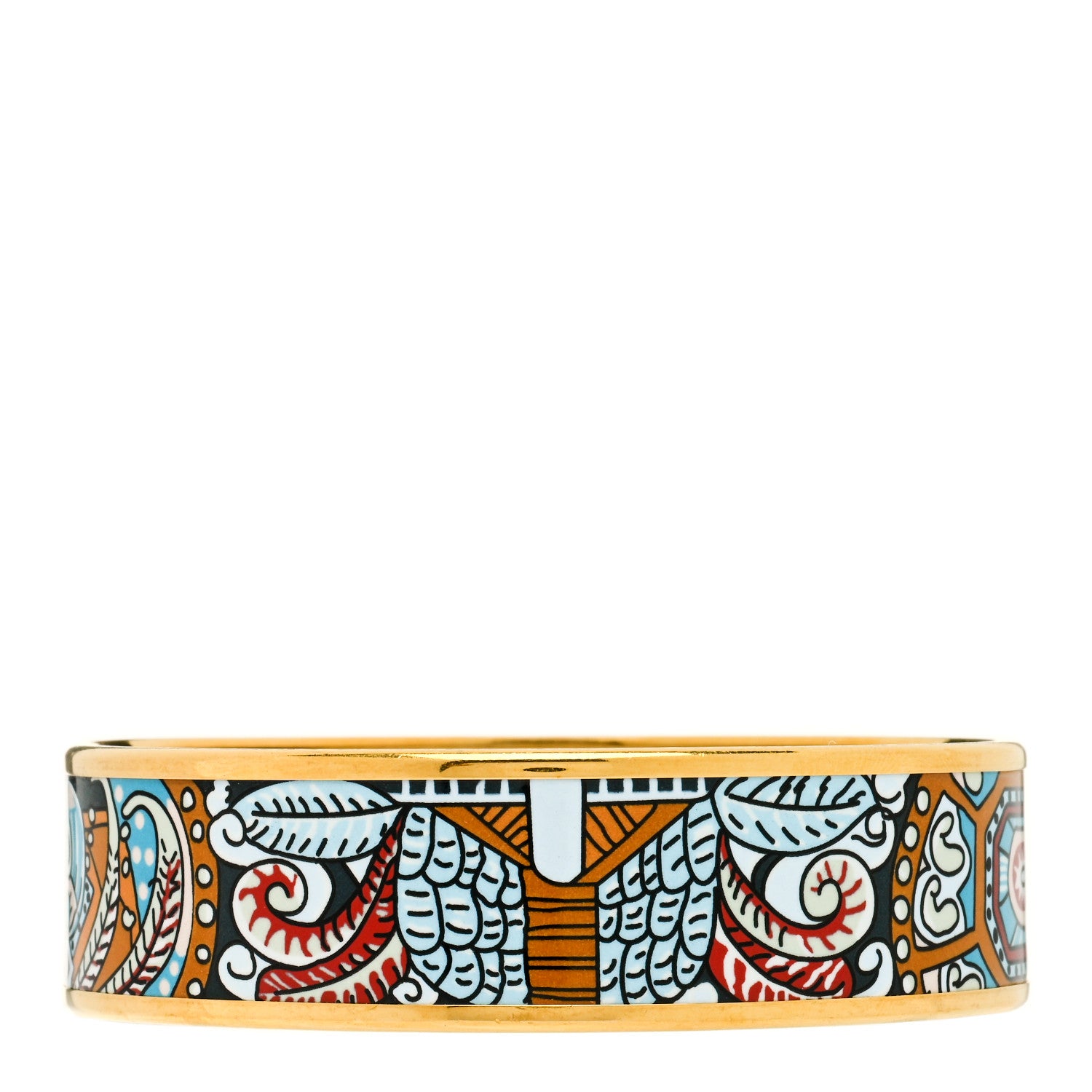 Hermes Enamel Printed Wide Bracelet 65 2 of 3