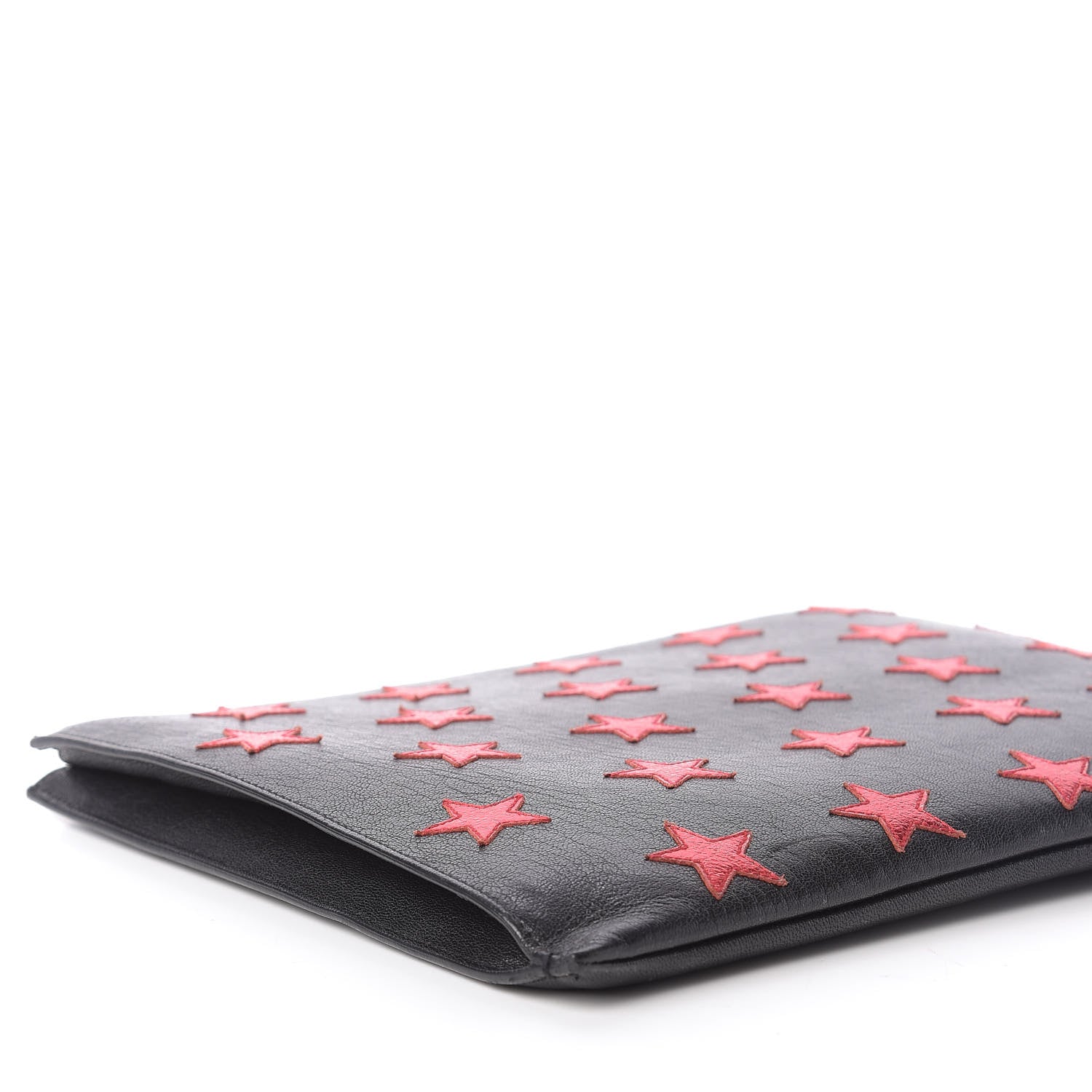Saint Laurent Calfskin Star Rider iPad Pouch Black 7 of 10