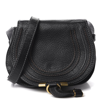 Chloe Calfskin Mini Marcie Round Crossbody Bag Black 1 of 11