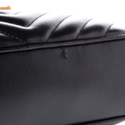 Saint Laurent Calfskin Matelasse Monogram Lou Camera Bag Black 9 of 12