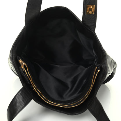 Chanel Lambskin Quilted CC Shoulder Bag Black 5 of 9