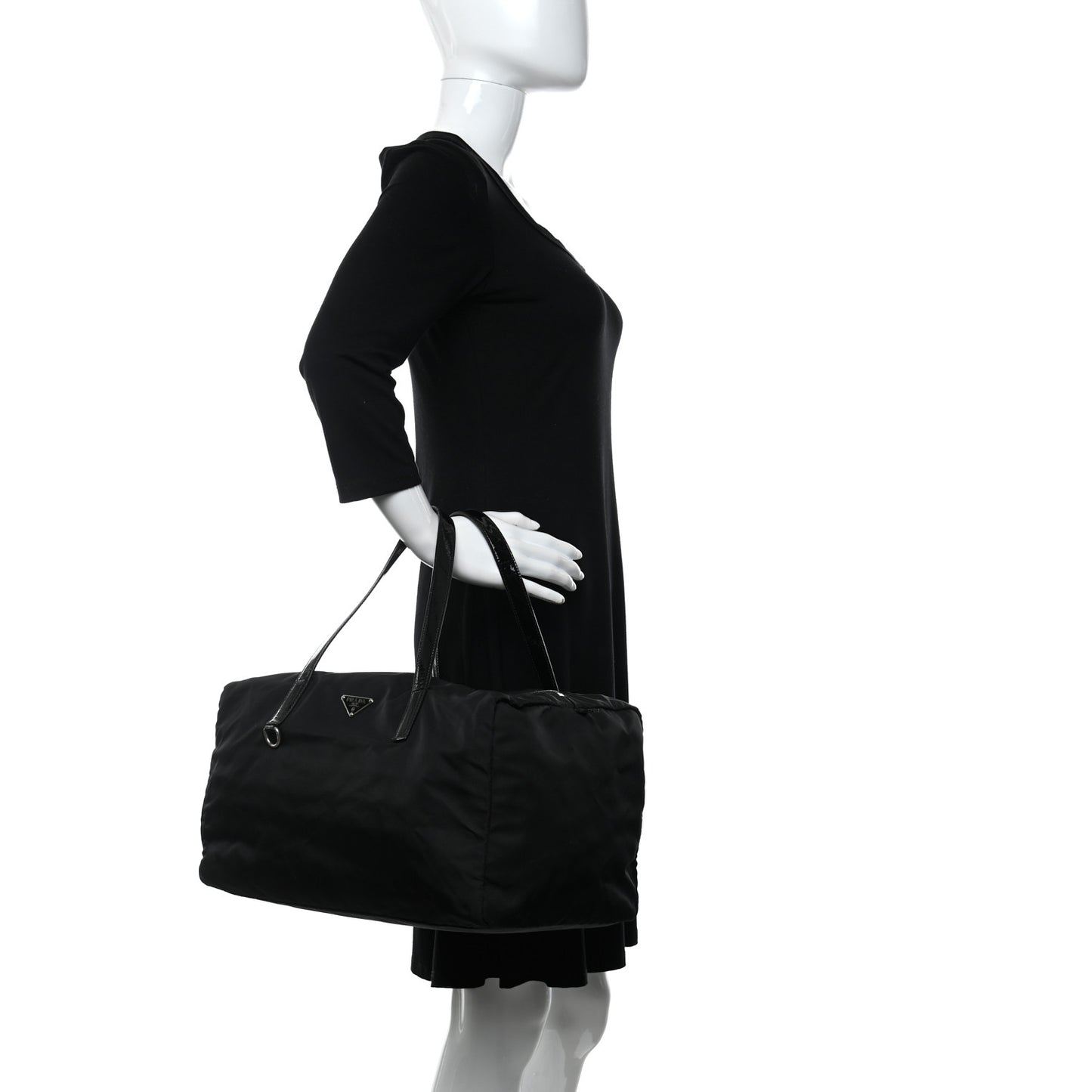 Tessuto Nylon Duffle Bag Black