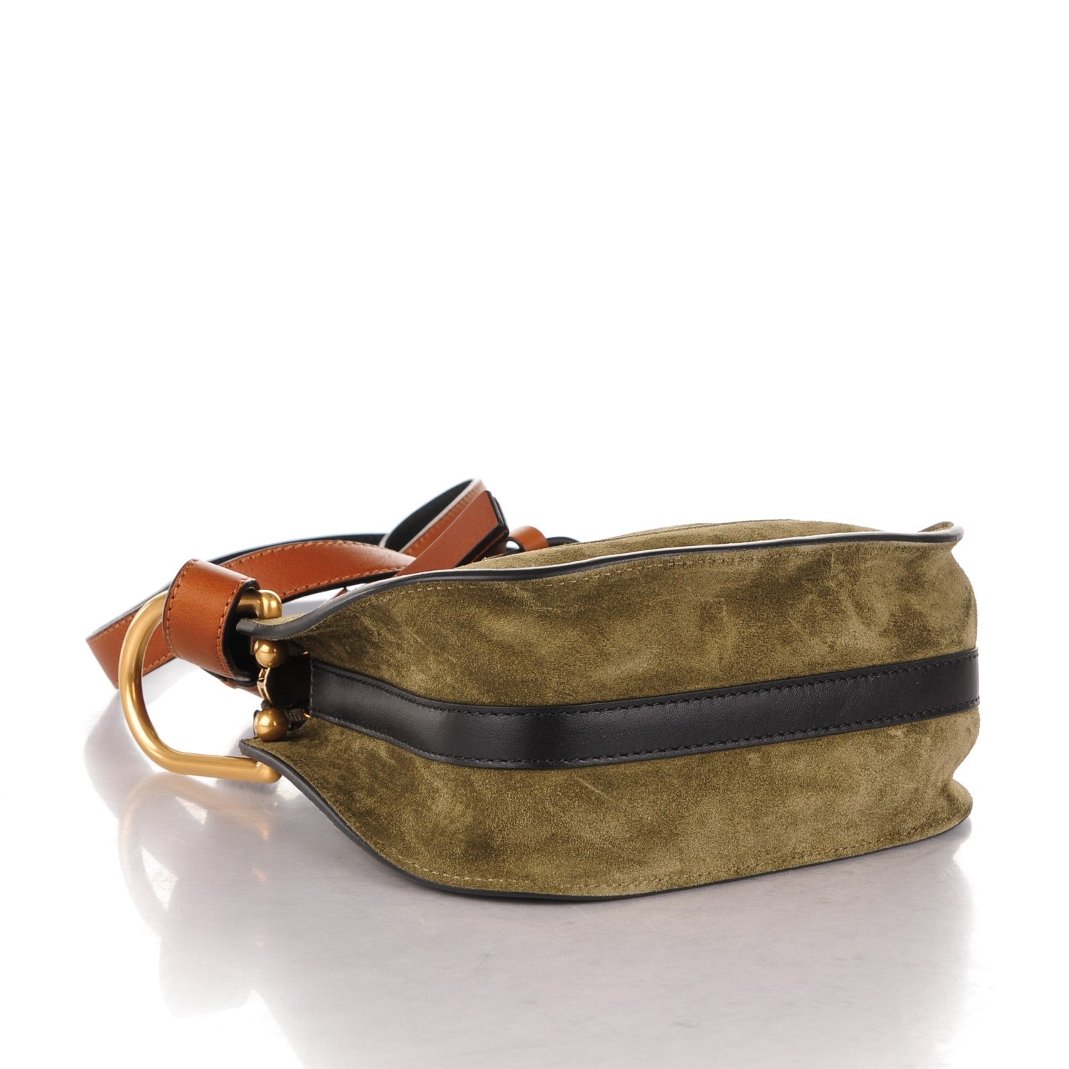 Chloe Suede Calfskin Nano Hayley Hobo Eucalyptus 4 of 7