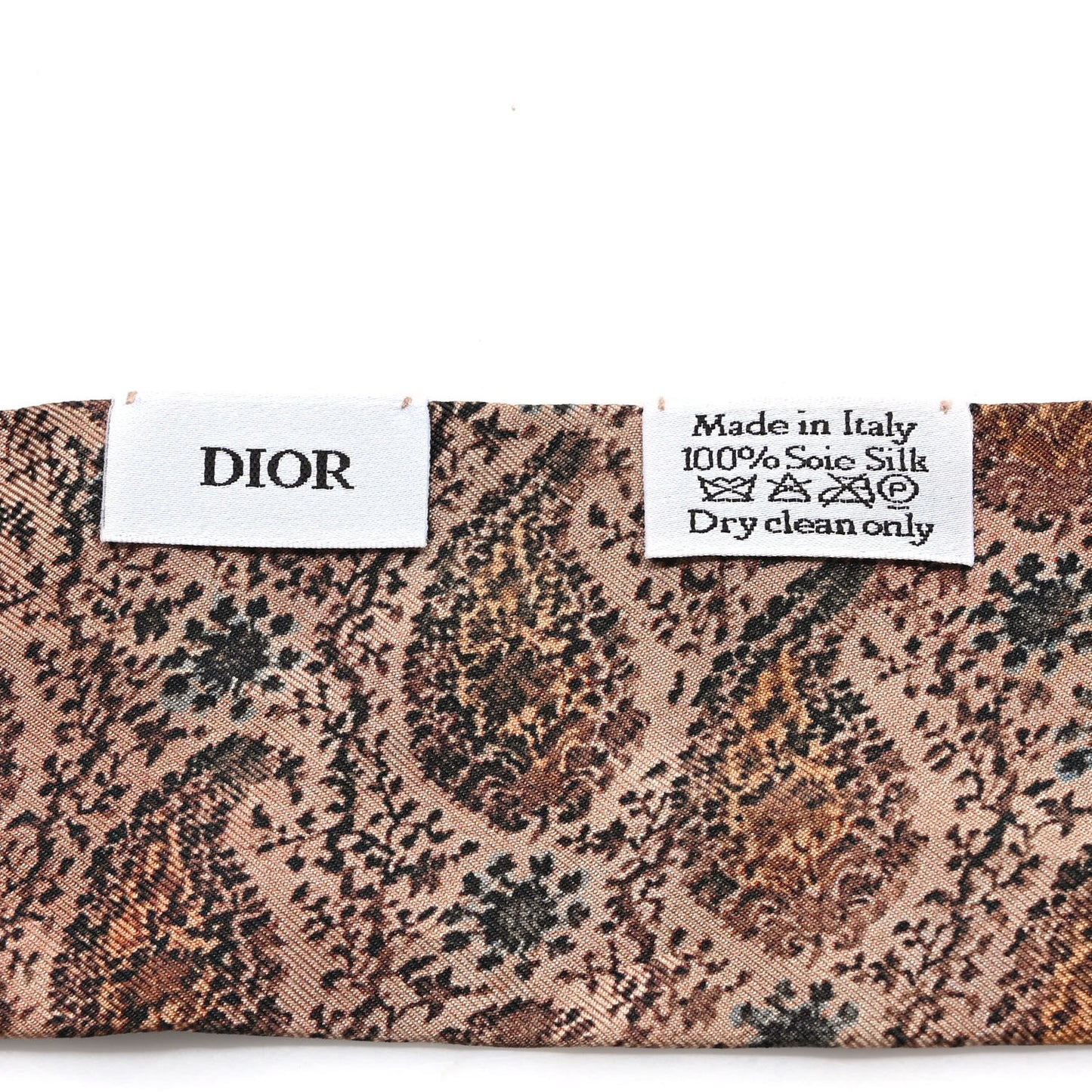 Silk Patch Trefle Mitzah Scarf Beige
