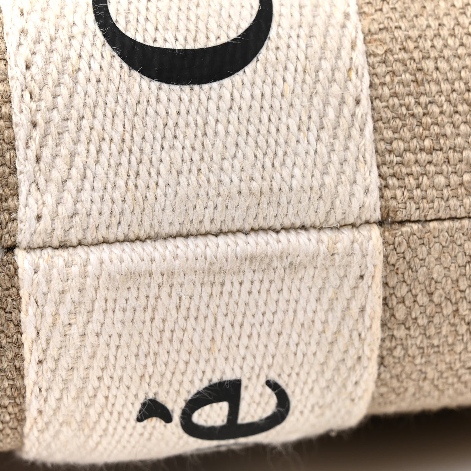 Chloe Cotton Calfskin Mini Woody Ribbon Tote White Brown 11 of 14