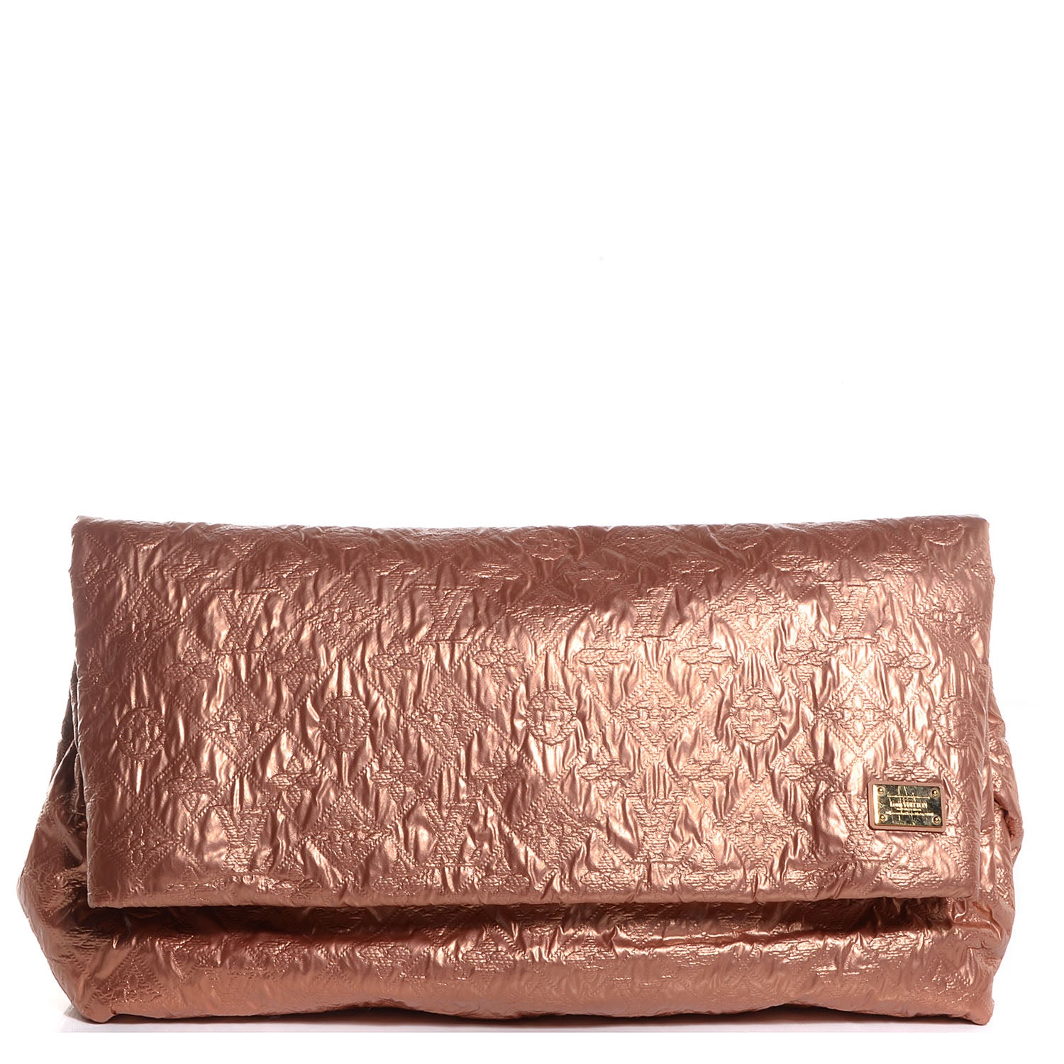 Louis Vuitton Jacquard Quilted Monogram Limelight Clutch GM Rose Gold 1 of 7