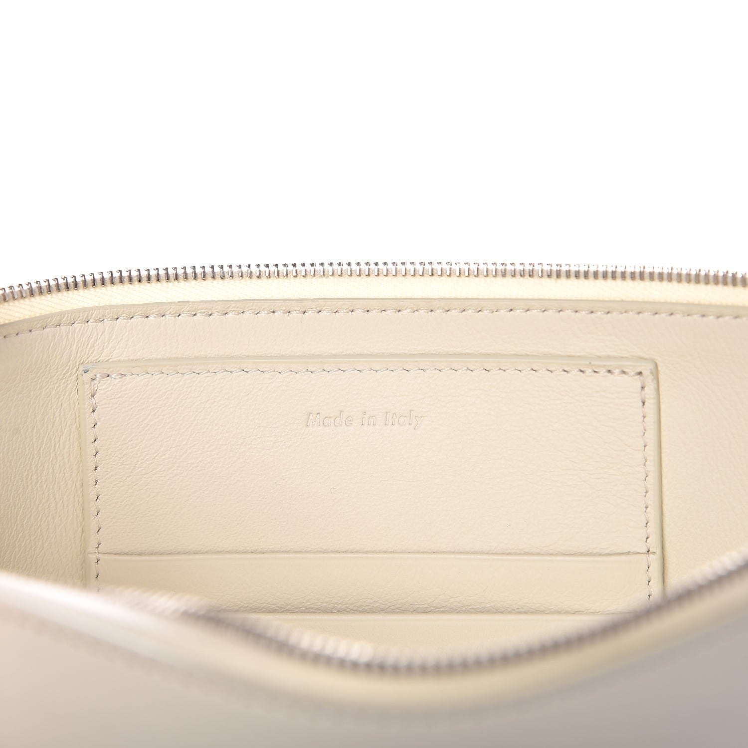 Celine Lambskin Bi-Color Solo Clutch Pouch White Magenta 7 of 8
