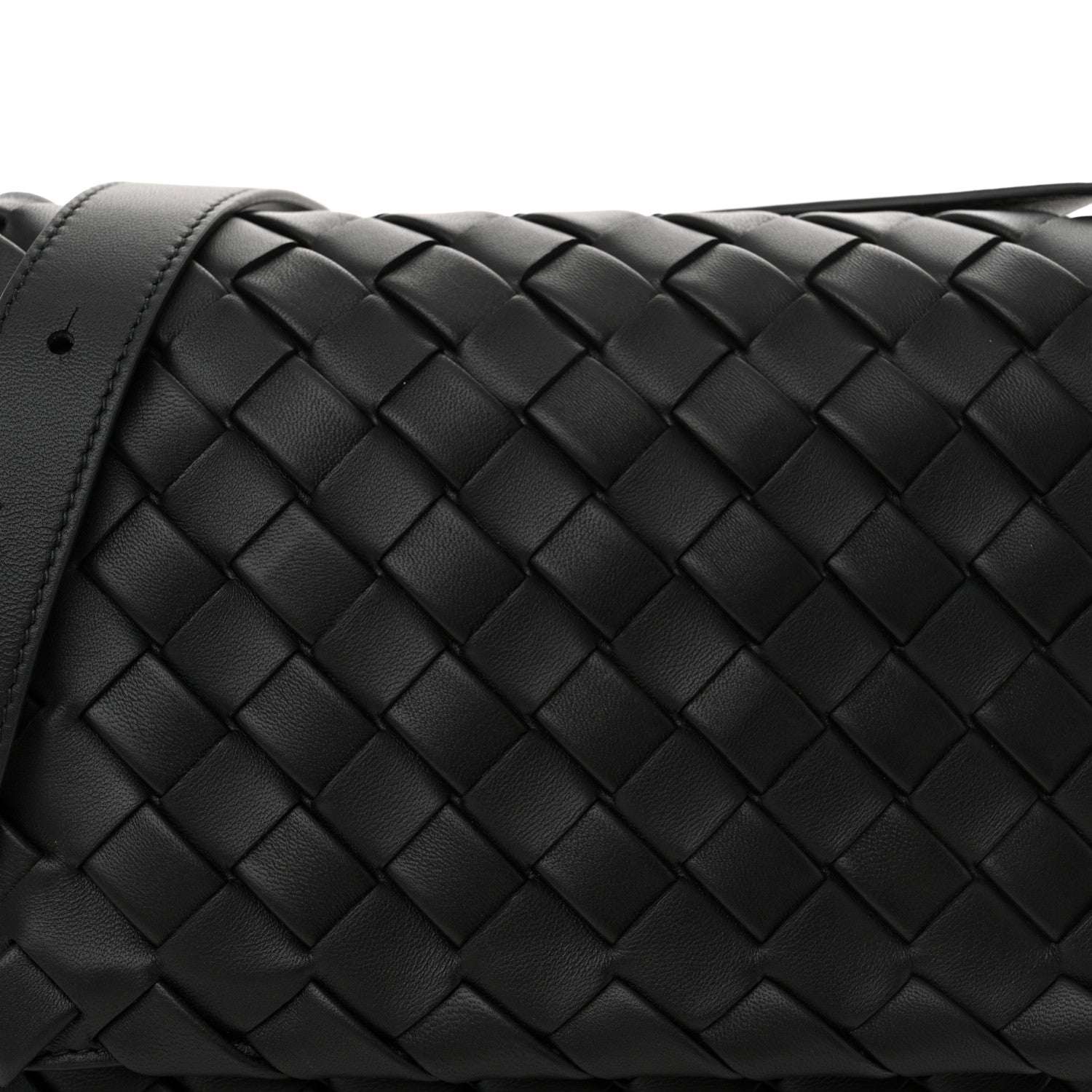 Bottega Veneta Nappa Intrecciato Small Cobble Messenger Bag Black 8 of 11