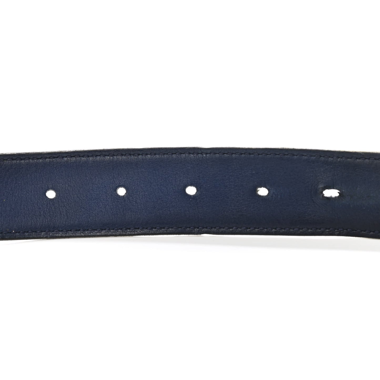 Epsom Swift 32mm Strie H Belt 95 Colvert Bleu Saphir