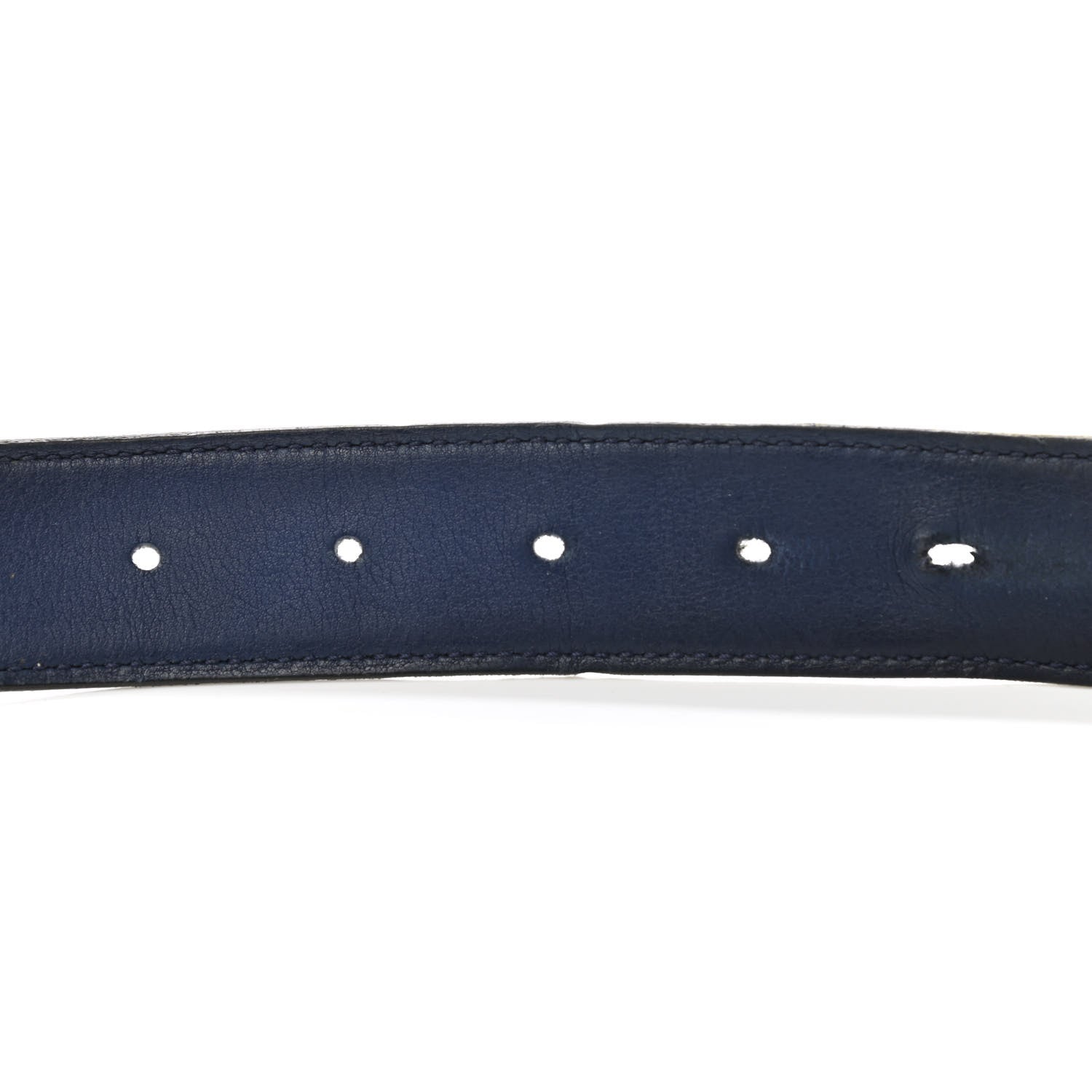 Hermes Epsom Swift 32mm Strie H Belt 95 Colvert Bleu Saphir 4 of 10