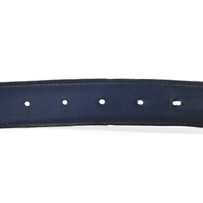 Hermes Epsom Swift 32mm Strie H Belt 95 Colvert Bleu Saphir 4 of 10