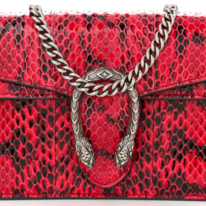 Gucci Snakeskin Super Mini Dionysus Shoulder Bag Red 7 of 10