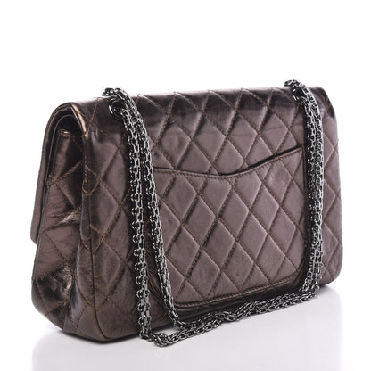 Chanel Metallic Aged Calfskin Quilted 2.55 Reissue 227 Flap Bronze 2 of 12