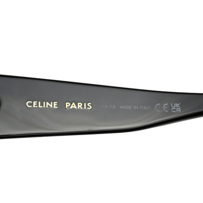 Celine Acetate Rectangular Bold 3 Dots Sunglasses CL40263F Black 6 of 7
