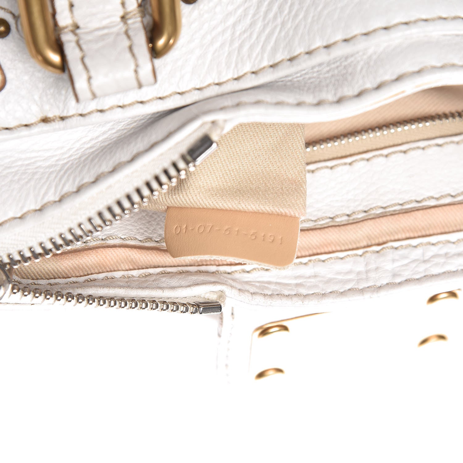 Chloe Calfskin Small Paddington Satchel White 9 of 18