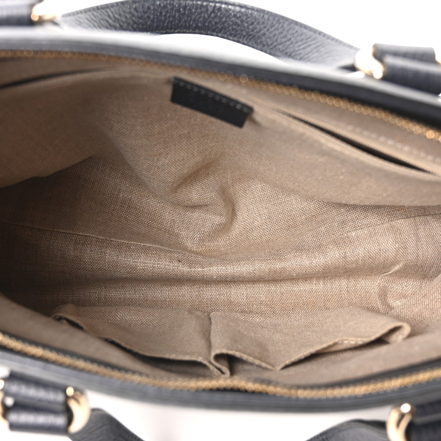 Calfskin Bamboo Tassel Top Handle Tote Blue