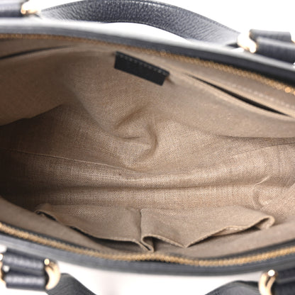 Gucci Calfskin Bamboo Tassel Top Handle Tote Blue 5 of 10