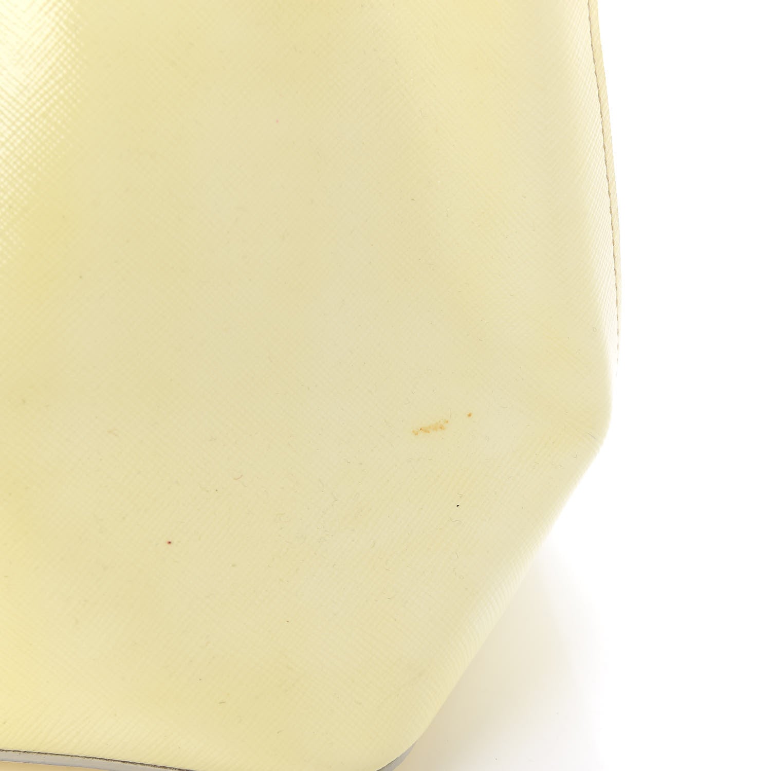 Prada Saffiano Vernice Turn Lock Shopping Tote White 11 of 13