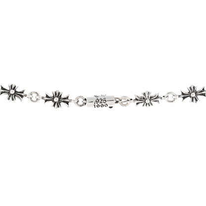 Chrome Hearts Sterling Silver Diamond Tiny Cross Link Necklace 4 of 5