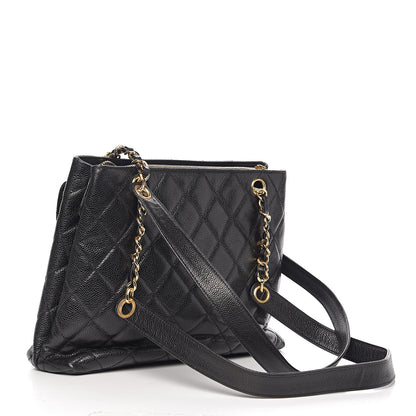 Chanel Caviar Quilted Flap Shoulder Bag Black 2 of 9
