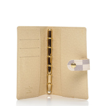 Louis Vuitton Damier Azur Patch Small Ring Agenda Cover 5 of 6
