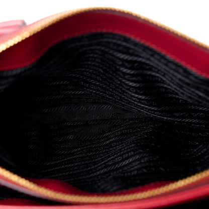 Prada Saffiano Medium Galleria Double Zip Tote Fuoco 8 of 14