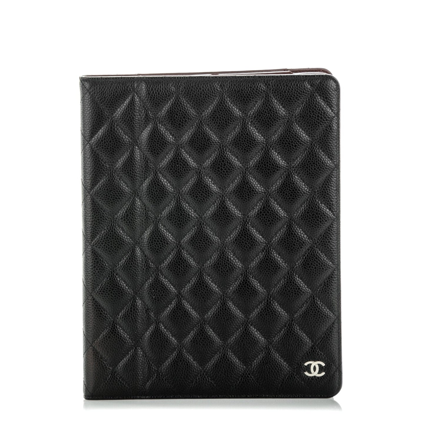 Caviar Quilted iPad Case Black