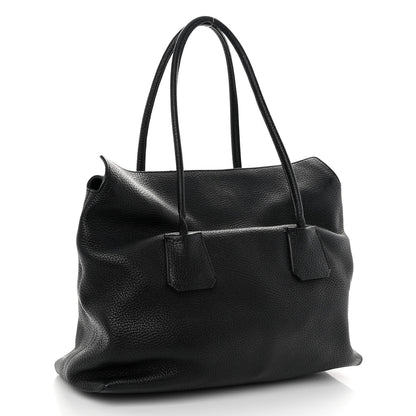 Burberry London Grainy Calfskin Medium Baynard Tote Black 3 of 9
