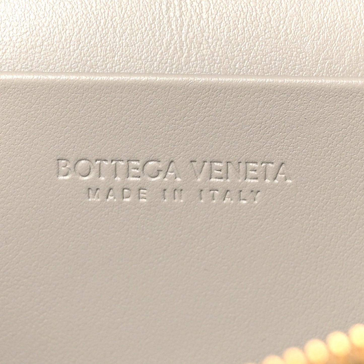 Calfskin Intrecciato Bang Bang Vanity Case Limestone