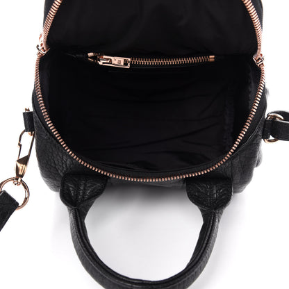 Alexander Wang Pebbled Lambskin Mini Rockie Black Rose Gold Hardware 6 of 10