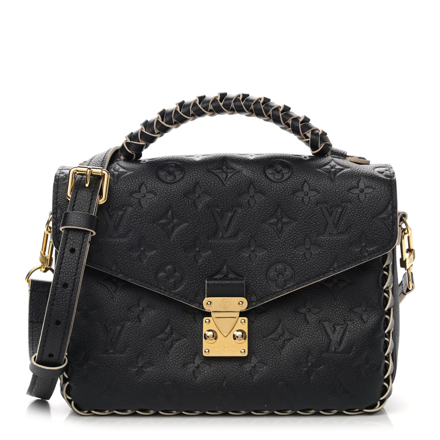 Empreinte Braided Pochette Metis Black
