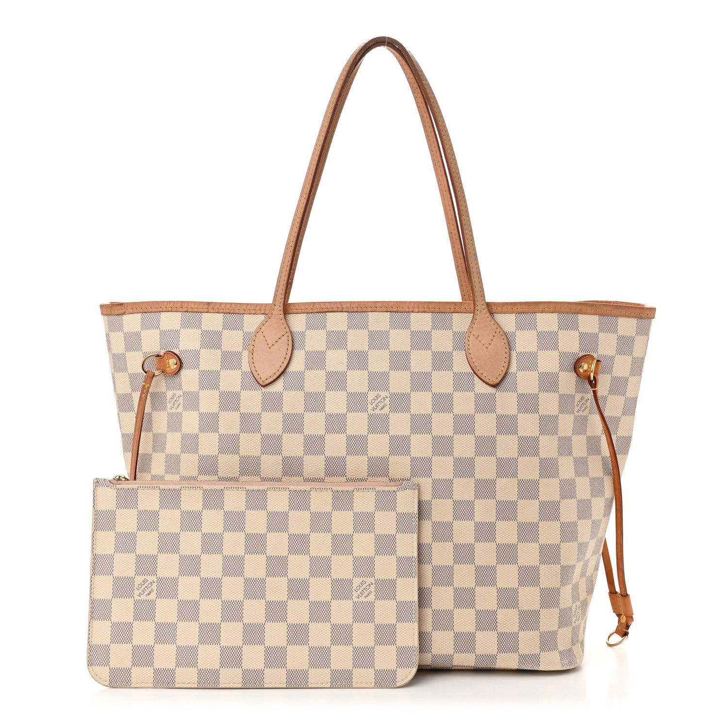 Louis Vuitton Damier Azur Neo Neverfull MM Rose Ballerine 3 of 17
