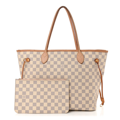 Louis Vuitton Damier Azur Neo Neverfull MM Rose Ballerine 3 of 17