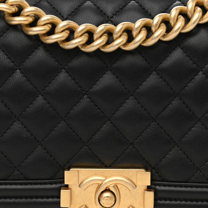 Chanel Calfskin Quilted Medium Boy Flap Black 8 of 11