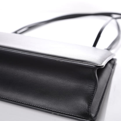 Celine Smooth Calfskin Medium Clasp Shoulder Bag Black 9 of 11