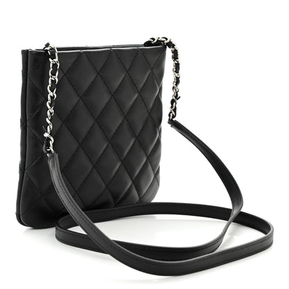 Chanel Lambskin Quilted Crossbody Bag Black 3 of 10