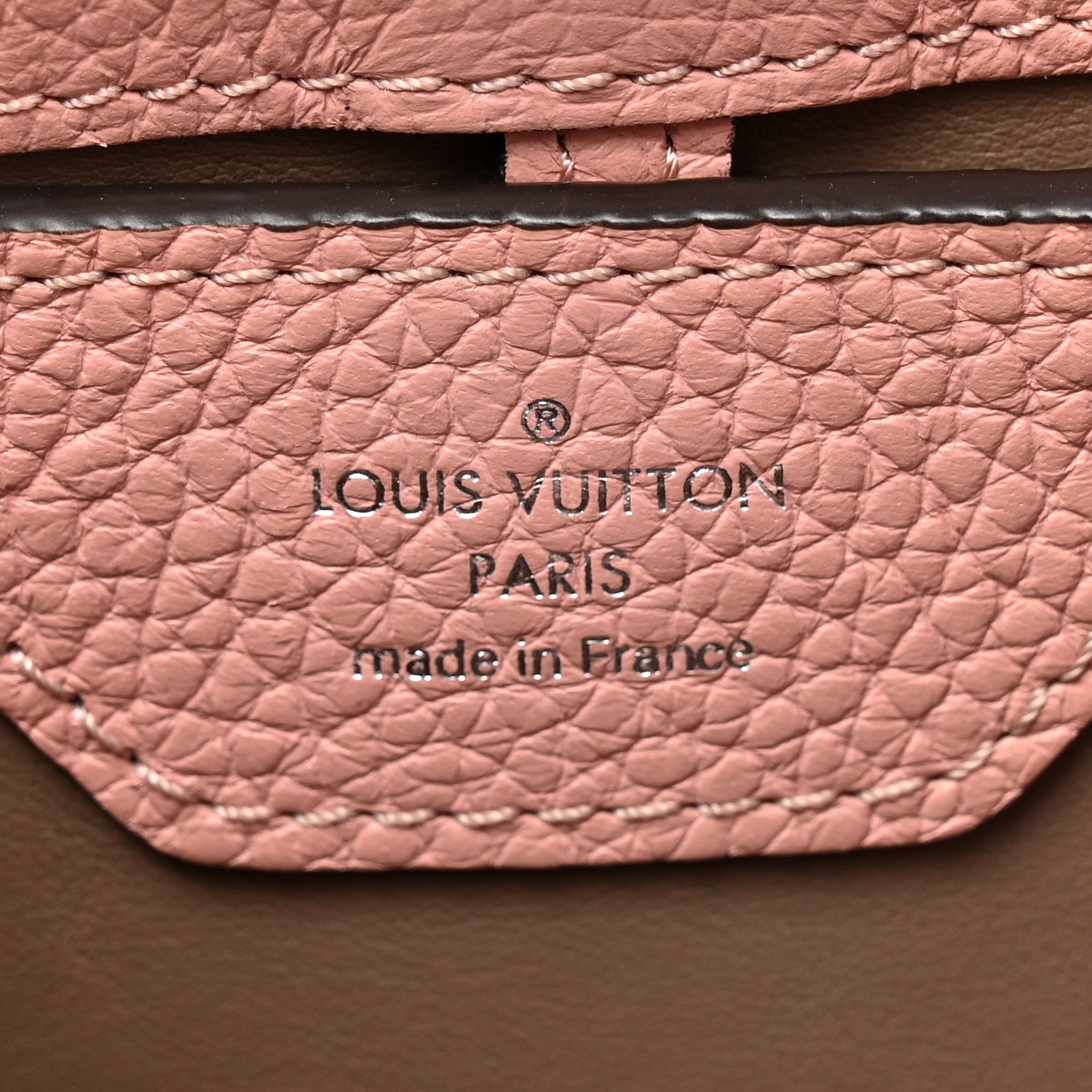 Louis Vuitton Taurillon Capucines PM Magnolia 7 of 13