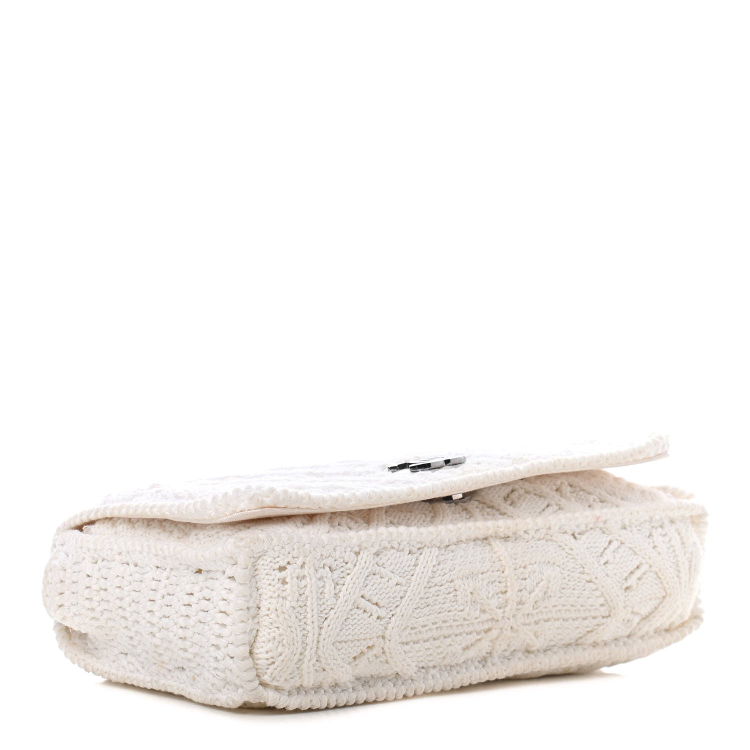 Chanel Crochet Single Flap White 3 of 11